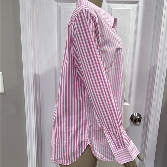 TALBOTS MODERN CLASSIC SHIRT- MIXED STRIPE - Picture 3 of 7